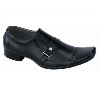 Catenzo Formal Shoes Premium Leather MP 091 - Sepatu Kerja Pantofel Pria - Hitam