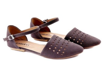 Garucci GBK 6111 Sandal/Sepatu Flat Shoes Wanita - Sintetis - Cantik (Coklat)