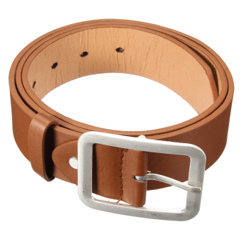 Fashion Men's WaistBand Leather Classic Casual Dress Pin Belt Waist Strap Belts Brown - Intl