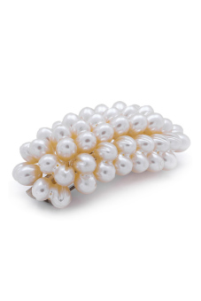 1901 Jewelry Bulb Pearl - Aksesoris Rambut - Putih