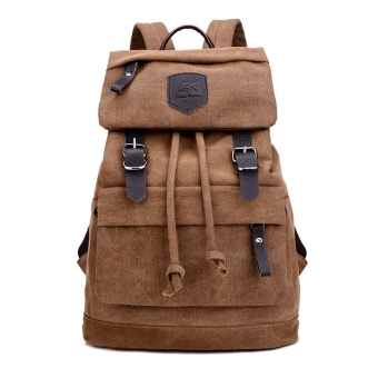 2016 New fashion men's backpack vintage canvas backpack school bag women travel bags Retro large capacity travel backpack - intl