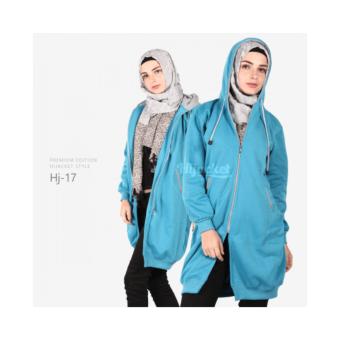 Jaket Hijab Hijacket Wanita Turkish Grey