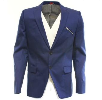 Azena - Slim-Fit Wool Suit Blazer AZN - 12