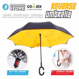 Kazbrella Payung Terbalik / Reverse Umbrella Gagang C - Kuning