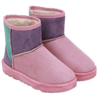 HengSong Women Winter Warm Ankle Boots Pink