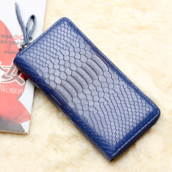 Women Wallet Brand Design PU Blue Color - Intl