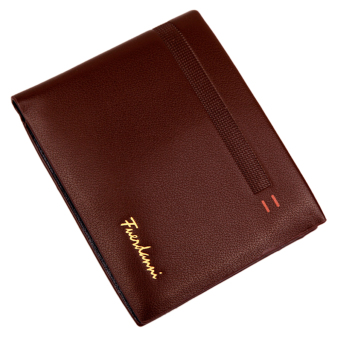 Fashion Men Wallet Casual PU Leather Wallet Long / Short men wallet (Deep Coffee) - intl