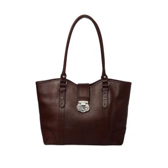 Etienne Aigner USA Venice Work Tote Chocolate 72289 Leather