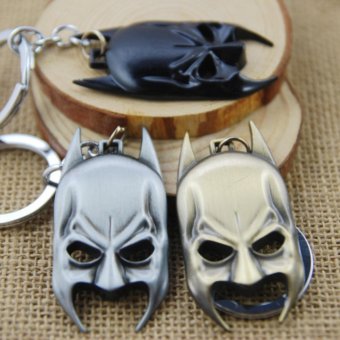 3pcs Movie Key Chain Batman Alloy Mask Keychain Men Gift Key Chain Key Holder - intl