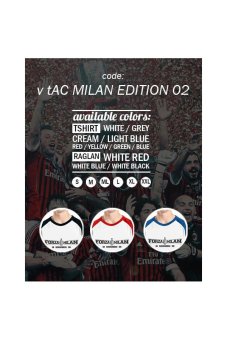 Ordinal Ac Milan Edition 02 Raglan - Putih Merah