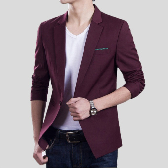 Jaket Pria - Blazer Pria Personality Trend Style - Red