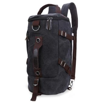 Cask Belt Embellishment Double Zipper Multi Purposes Shoulder Tote Bag - intl