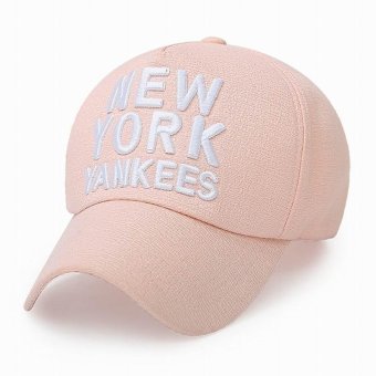 GEMVIE Unisex Men's Casual Baseball Cap Letters Embroidery Hip Hop Snapback Hats (Pink) - intl