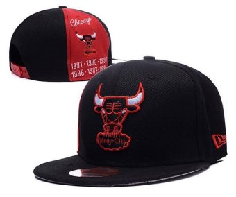 Fashion Women's Snapback Caps Chicago Bulls Men's Basketball Sports Hats NBA Cap Fashionable Bboy Sports Unisex Cotton Black - intl