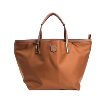 360DSC ROSE NOIRE Women Classic Style Waterproof Nylon Handbag Shoulder Bag (Coffee Gold)- INTL