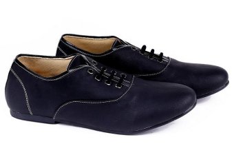 Garucci GNK 6121 Sepatu Flat Shoes Wanita - Sintetis - Cantik (Hitam)