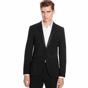 New Arrival Man Suit Formal Color Black Mode Slimfit