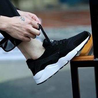 JianBu Huarache Men / Women Trends Sports Casual Shoes, Breathable Mesh Shoes, Breathable Running Shoes (Black & White) - intl