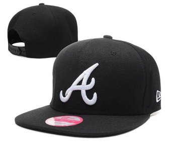 MLB Women's Snapback Caps Fashion Men's Baseball Sports Hats Atlanta Braves Sun Fashionable Embroidery Cap Adjustable Beat-Boy Black - intl