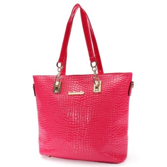 6 buah/set tas kulit selempang tas dompet jinjing tas kurir naik merah - Internasional