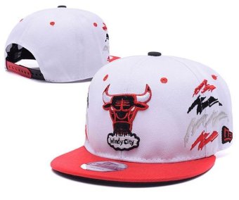 Fashion Hats Chicago Bulls Caps Snapback Women's Basketball NBA Men's Sports Sports Casual Cap Fashionable Nice Summer White - intl