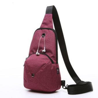 Breast Bags Men Messenger Bag Leisure Oxford Spinners Chest Small Backpack Pockets Shoulder Bags - intl