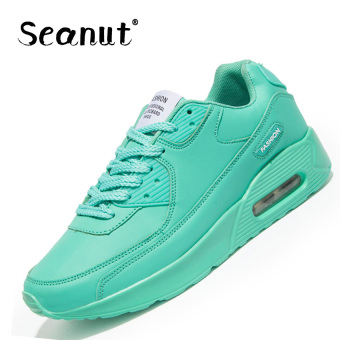 Seanut Woman Sports Shoes Microfiber Uppers Casual Shoes Sneakers (Green)