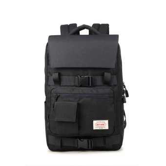 Korean Edition Double Shoulder Bag Men's Business Casual Luggage 16 Inch Waterproof Computer Bag(Black) - intl