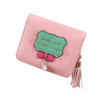 2016 Fashion Women Wallets Womens Clutch Bow Short Purse Wallet Women Card Holder Handbag Bag carteras mujer sacoche homme #25 - intl