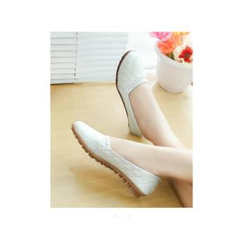 Sepatu Wanita Flatshoes Channel BLD04 putih