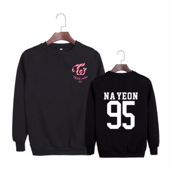 ALIPOP Kpop Korean Fashion TWICE Third Mini Album TWICEcoaster LANE1 NA YEON Cotton Hoodies Clothes Pullovers Sweatshirts PT289(NAYEON95 Black) - intl