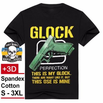 3D Printing Skull Short Sleeve Band T-shirt Cotton Punk Tee Rock n roll Mania Collection - 24 - intl