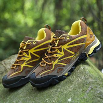 2017 Lovers Outdoor Hiking Boots Waterproof Non-slip Mountaineering Shoes Trekking Hiking Shoes,Brown - intl