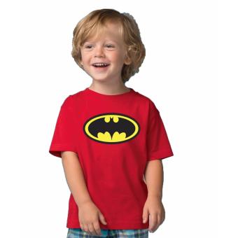 Adamsbell Kaos Anak Superhero Combed Premium - Batman - Merah