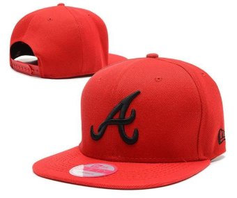 Caps Hats Men's Women's Atlanta Braves MLB Sports Fashion Snapback Baseball Sports Summer Hat Hip Hop Bboy Boys Red - intl