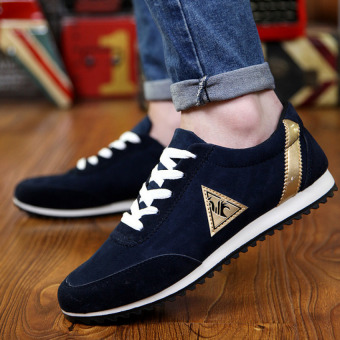 QQ Korean men 's casual shoes Blue - intl