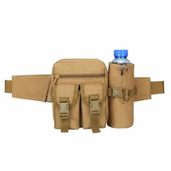 Tas Pinggang Dengan Tempat Botol Tactical Army Warna Brown