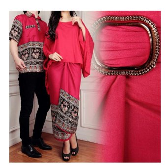 trendshopee Baju Batik Couple Dipana [MARON]