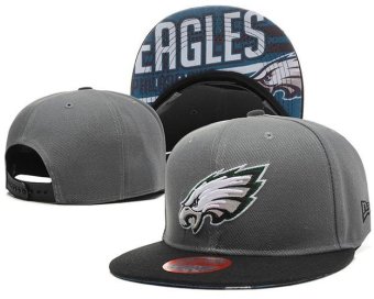 Fashion Women's Snapback Hats Philadelphia Eagles Men's Sports Caps NFL Beat-Boy Sunscreen Sports Hip Hop Ladies Adjustable Grey - intl