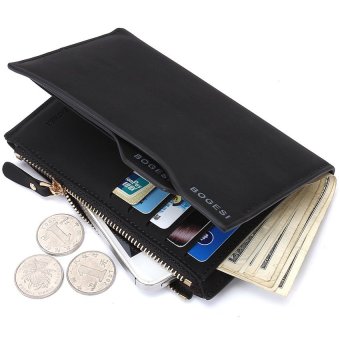 BOGESI Men Wallet With Phone And Coin Bag Man Purse Color (Black) - intl