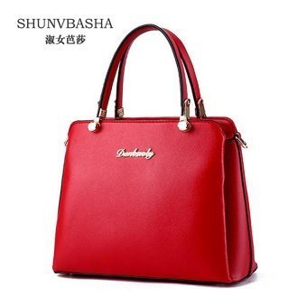 Women Luxury Handbags Female Pu Leather Crossbody Bags Bolsas Ladies Fashion Sweet Shoulder Bags High Quality Casual Tote Bags - intl