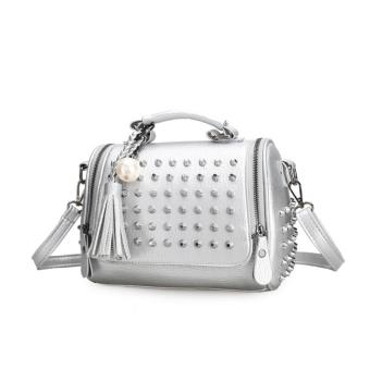 Luxury Handbags Women Bags Designer Handbags High Quality PU Leather Bag Famous Brand Retro Shoulder Bag Rivet - intl