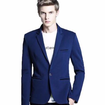 men's blazer navy blue slimfit style