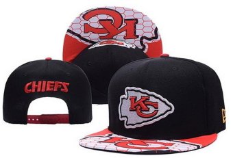 Snapback Fashion NFL Sports Caps Women's Kansas City Chief Men's Football Hats Cap Boys Sports Unisex Sunscreen Bone Black - intl