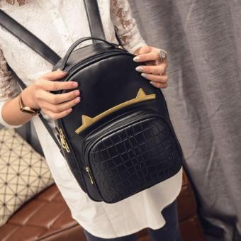 lidwina fashion bag - tas ransel hitam model terbaru - best seller