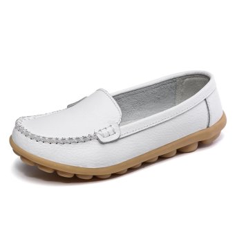 LCFU764 Women's Colourful Loafers(white)