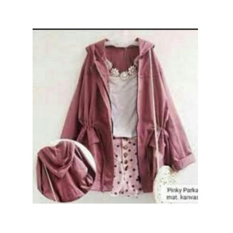 jaket parka pink dusty/army/mocca/red