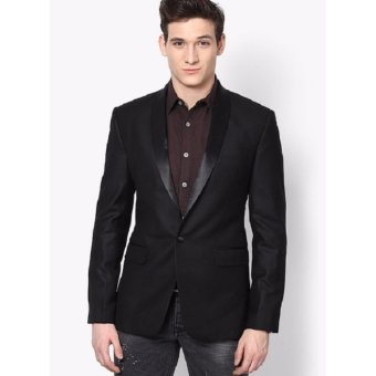 jas pria formal tuxedo kerah langsung stylish in black