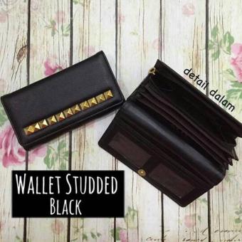 EL Piaza Woman's Elegance Wallet Dompet Wanita Import / Dompet Genggam Wanita Motif Studded - Black