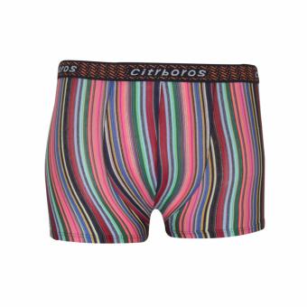 EELIC CDP-22674 -PINK Celana Dalam Pria Boxer Stripe Rainbow Sexy